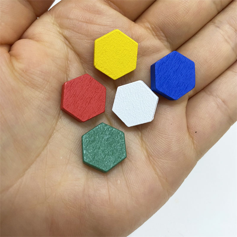 50 Pieces Wooden Hexagonal Pri - Board Game Verdant review and price