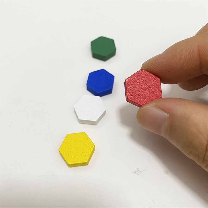 50 Pieces Wooden Hexagonal Pri - Board Game Verdant review and price
