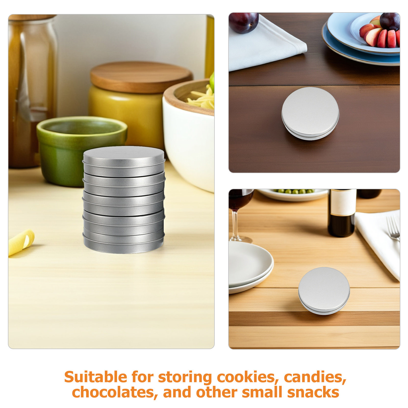 12Pcs Round Metal Candy Game B - Game Storage Box review and price