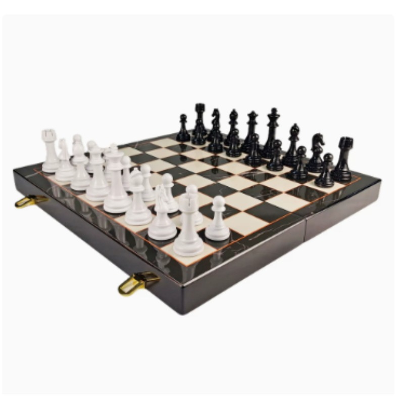 High-End Solid Wood Marble Pat - Game Storage Box review and price