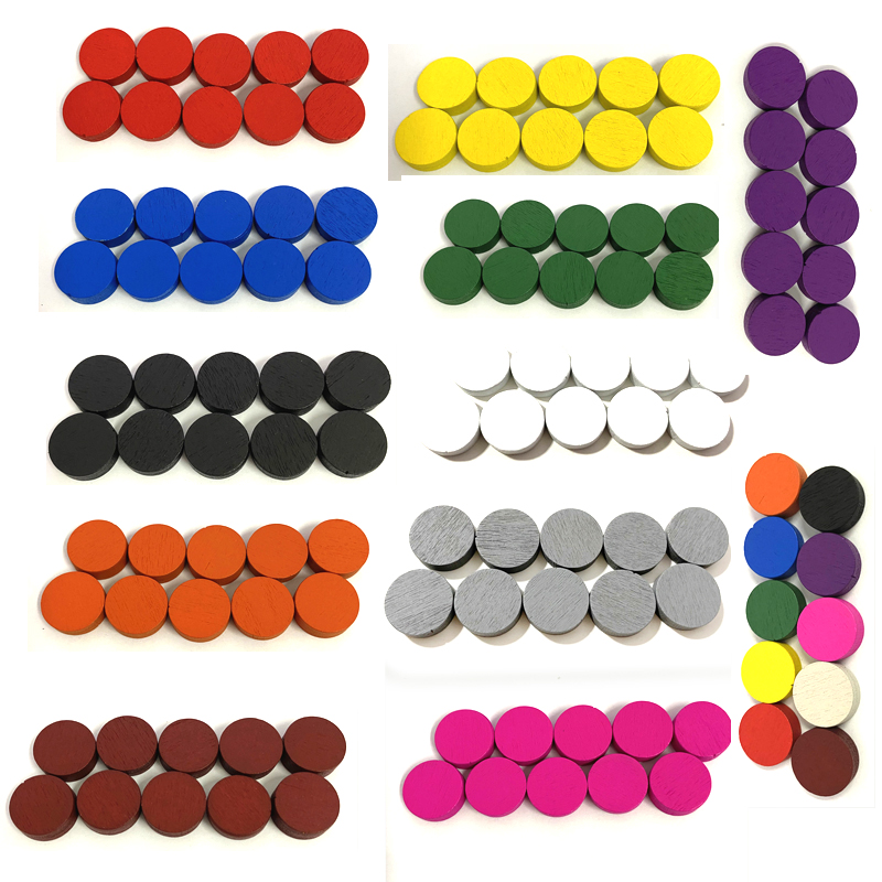 50pieces 15*5MM 11 Colors Wood - Board Game Verdant review and price
