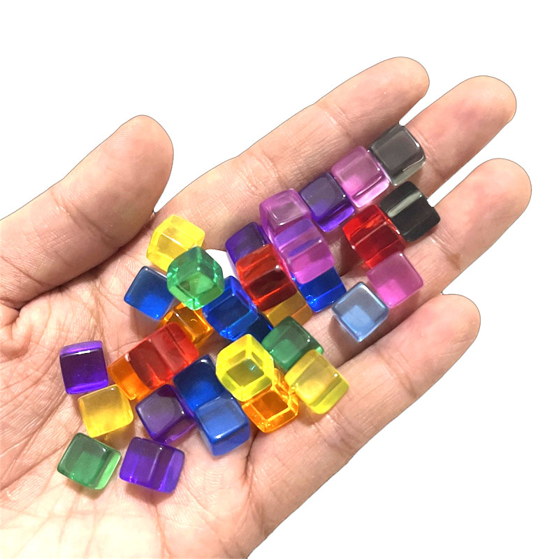 100pcs/set 8mm Clear Cube Dice - Board Game Verdant review and price