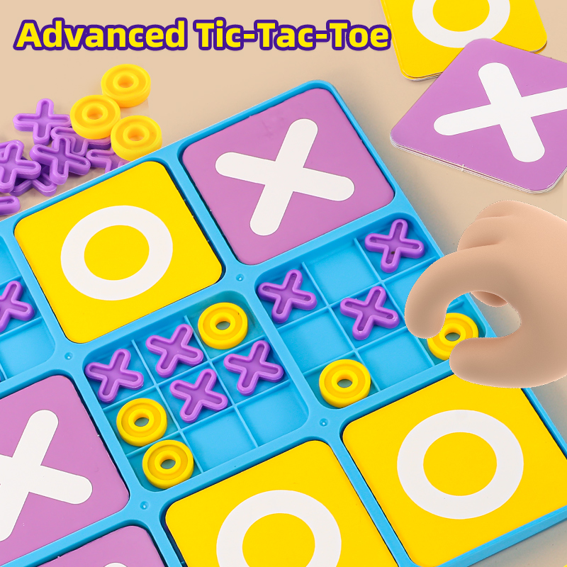Colorful Battle Xo Tic-Tac-Toe - Board Game Quacks review and price