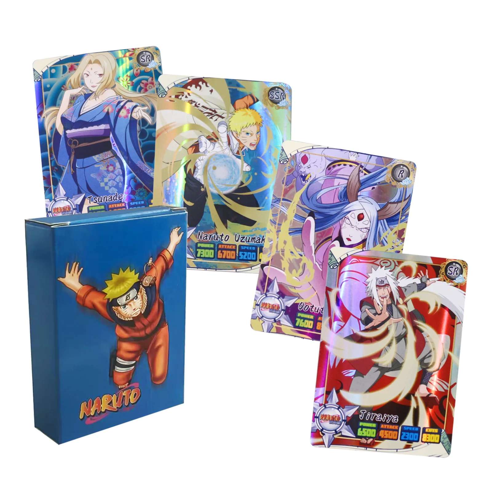 50pcs Naruto English Cards Fla - Board Game Naruto review and price
