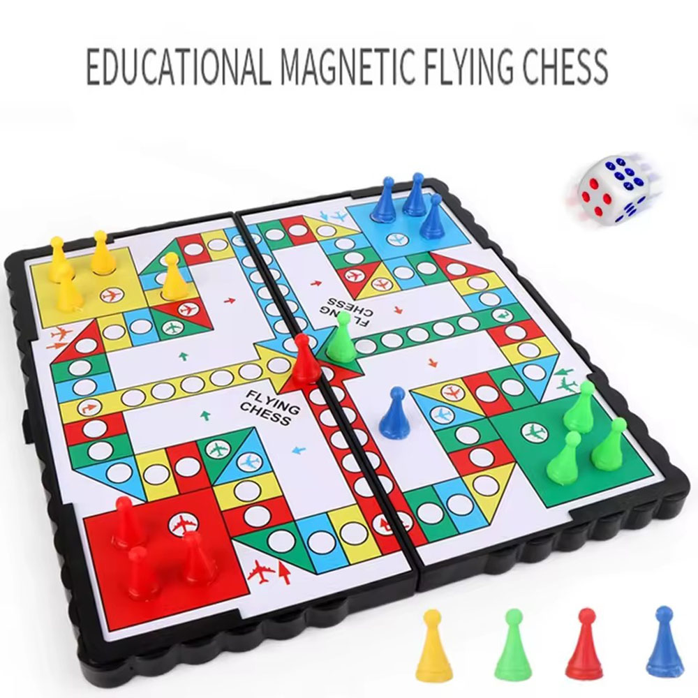 Foldable magnetic flying chess - Board Game Quacks review and price
