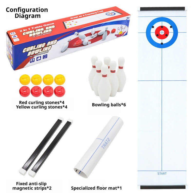 New Mini Curling&Bowling Table - Board Game Electronic Table review and price