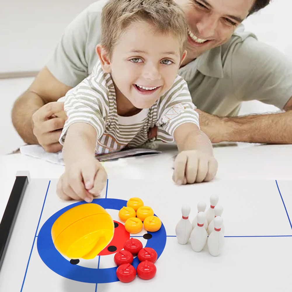 New Mini Curling&Bowling Table - Board Game Electronic Table review and price