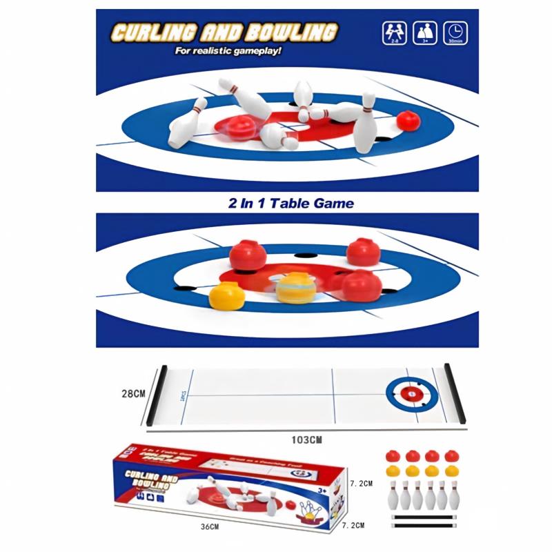 New Mini Curling&Bowling Table - Board Game Electronic Table review and price